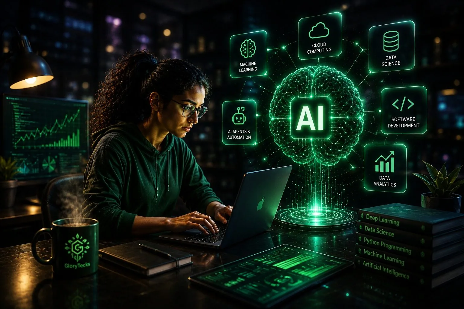 GloryTecks IT training institute classroom at Ameerpet Hyderabad β Data Science, AI and Python courses